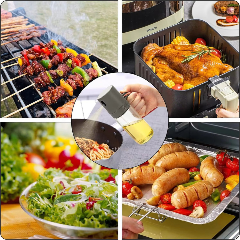 Kitchen Glass Olive Oil Sprayer Bottle with Fine Mist Spray